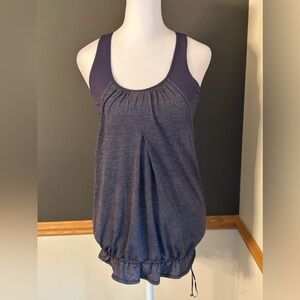 Lululemon Run Times Tank Heathered Cadet Blue Size 6